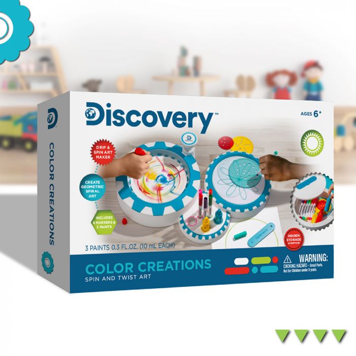 Discovery Mindblown Toy Spiral and Spin Art Station