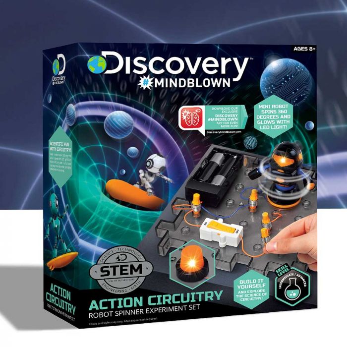Discovery Mindblown Toy Circuitry Action Experiment - Robot Spinner