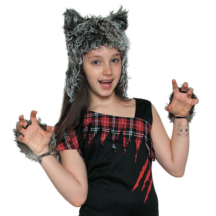 Mad Toys Werewolf Kids Halloween Girls Costume Set