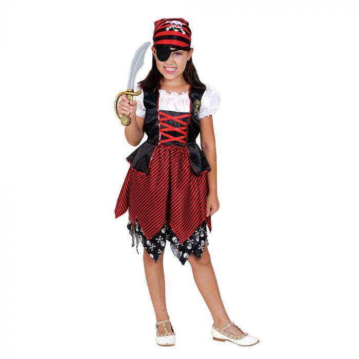 Mad Toys Pirate Girl Kids Halloween Costume Set