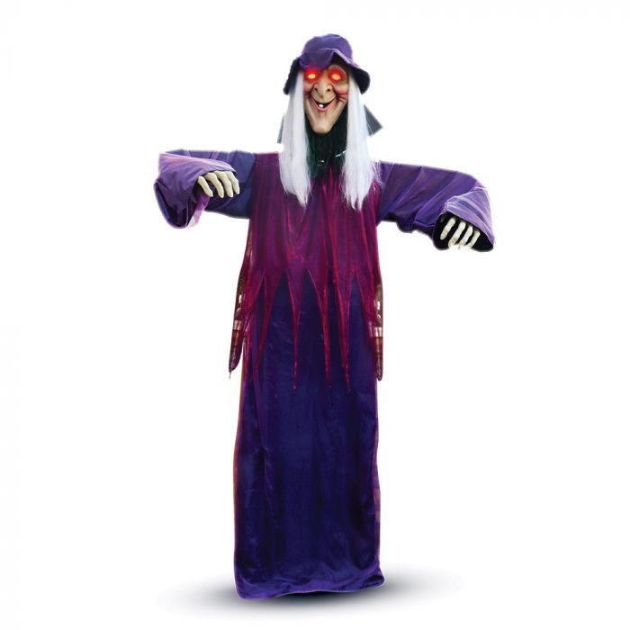 Mad Toys Scary 12 Feet High Giant Standing Witch Halloween Decoration