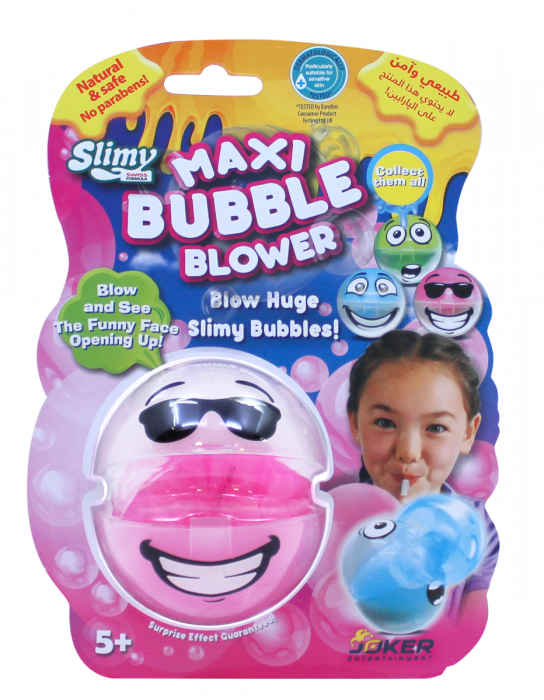 Slimy Funny Maxi Bubble Blower on Blister