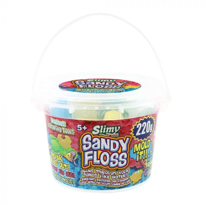 Slimy Sandy Floss 220g in Bucket with 2 Shaping Tools