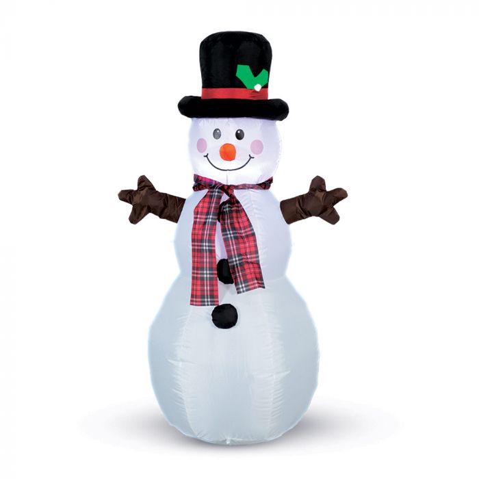 Mad Toys 4 Feet Inflatable Snowman Xmas Indoor & Outdoor Blow Up Holiday Decorations