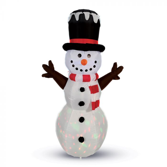 Mad Toys 6 Feet Inflatable Party Snowman Xmas Indoor & Outdoor Blow Up Holiday Decorations