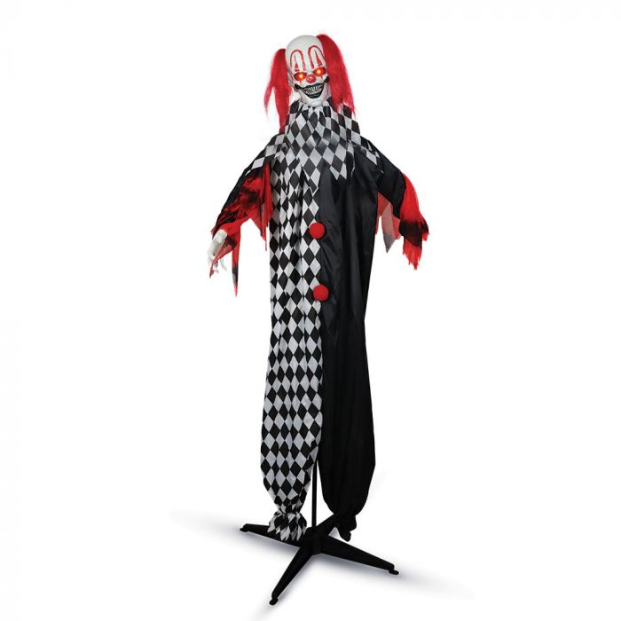 Mad Toys 5 Feet 7 Inches Animated Standing Clown Halloween Decoration