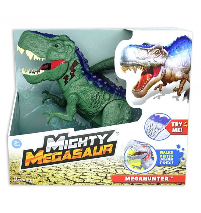Mighty Megasaur Battery Operated Walking Dinosaur Megahunter - 2 Assorted