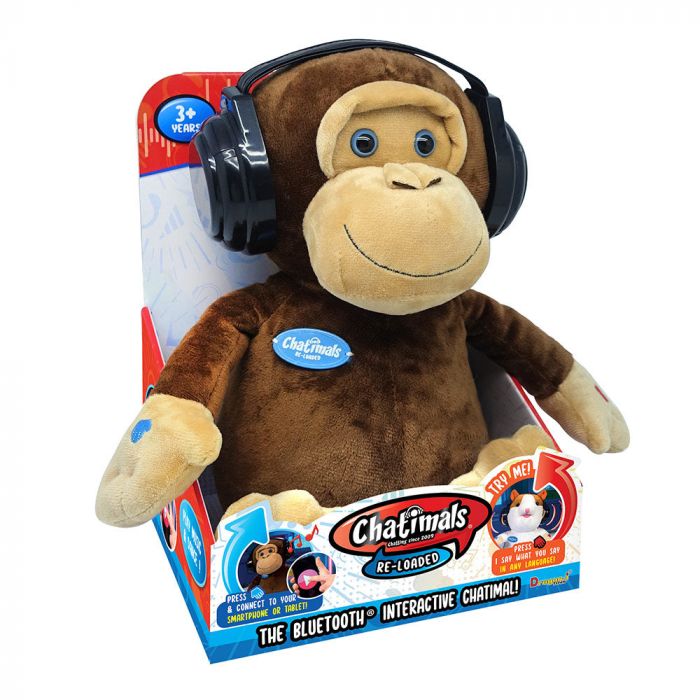 Chatimals Re-Loaded Monkey Bluetooth Intereactive Soft Toys