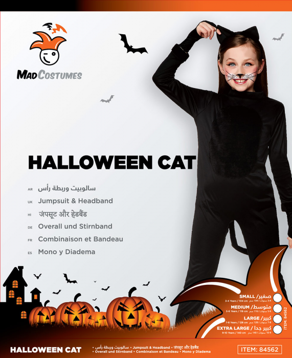 Mad Costumes Halloween Cat Costume Kids Halloween Costume