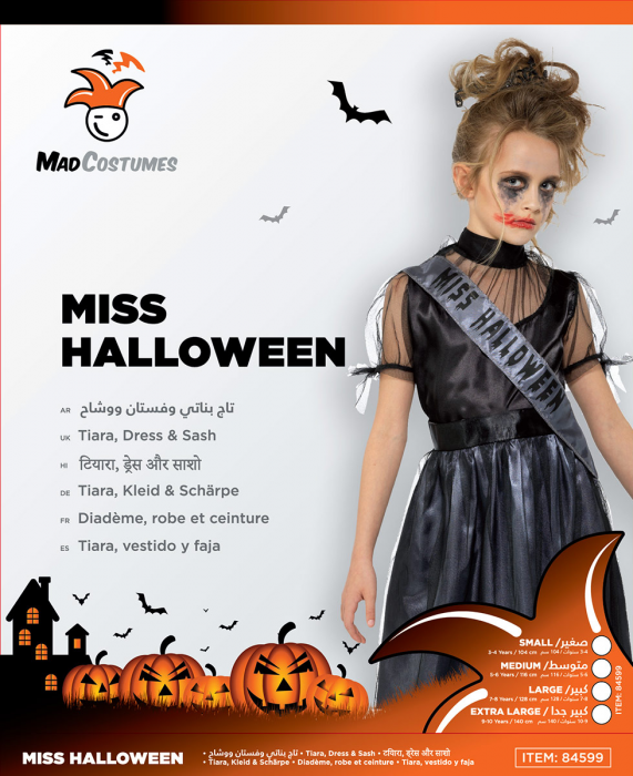 Mad Toys Miss Halloween Kids Halloween Costume