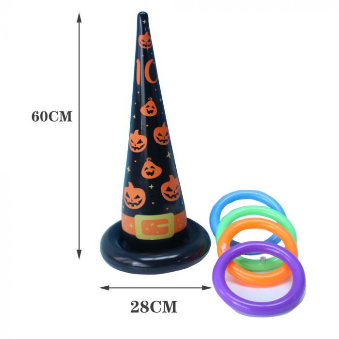 Witch Hat Ring Toss Game Halloween Decoration