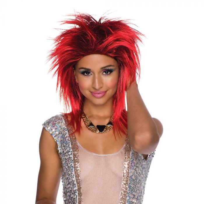 Foxy Rocker Red Wig Halloween Accessory