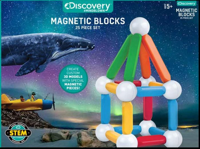 Discovery Mindblown STEM Magnetic Building Blocks