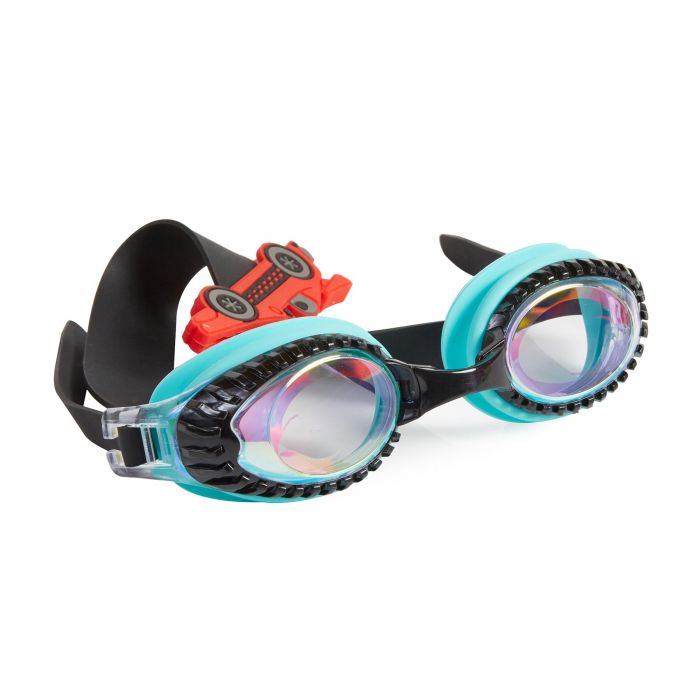 Bling2o Drag Race Retro Teal Slider Swim Goggles