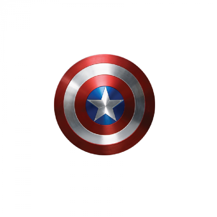 Rubies Costumes Marvel Captain America Metallic Shield 12" Costume Accessory