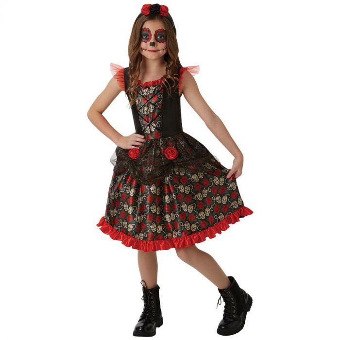 Rubies Costumes Halloween Red Rose of The Dead 9-10yrs Costume