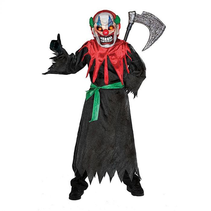 Rubies Costumes Halloween Crazy Clown Costume with Light Up Mask