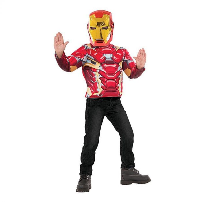 Rubies Costumes Iron Man 3 Metallic Iron Man Muscle Top